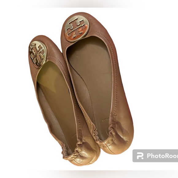 TORY BURCH brand MINI TRAVEL BALLET 🩰 SLIPPERS. Size 7. Very gently worn. - Picture 3 of 7